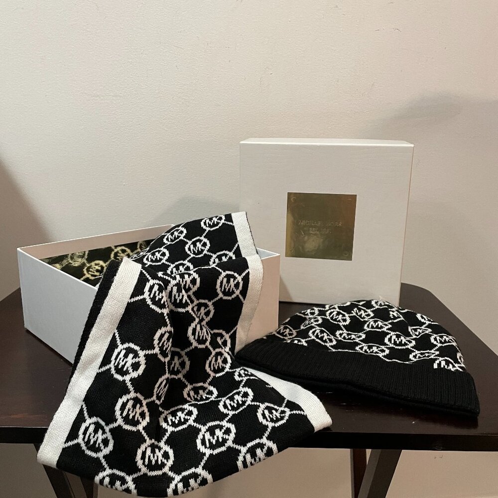 Michael Kors Scarf and Hat Set